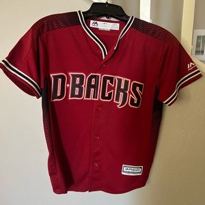 DBacks Majestic brand jersey youth medium